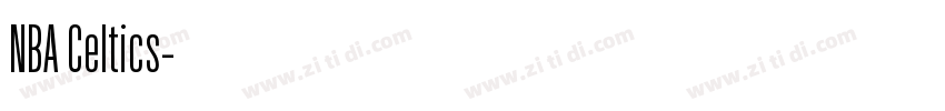 NBA Celtics字体转换